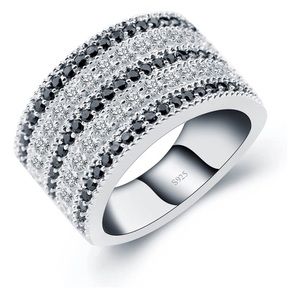 5 row simulated Diamond ring